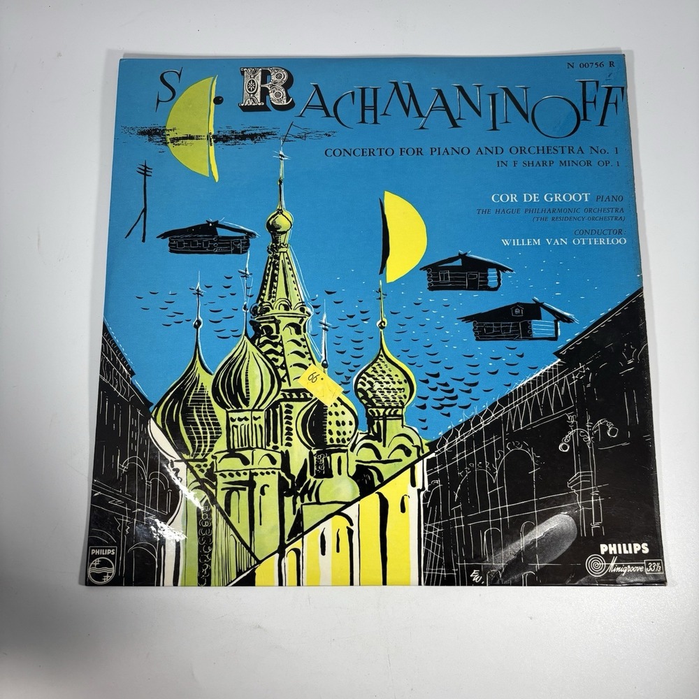 COR‎ DE GROOT / RACHMANINOFF Rare PHILIPS 10" N-00756-R NM/VG Charming!! 1950's